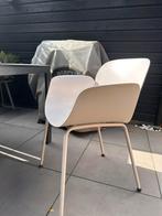 6 Beige Tuinstoelen van Kwantum, Tuin en Terras, Tuinstoelen, Ophalen, Zo goed als nieuw, Kunststof
