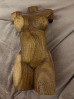Houten beeld van een vrouwen torso, Antiek en Kunst, Ophalen of Verzenden