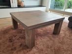 Massief licht eiken salontafel, Huis en Inrichting, Tafels | Salontafels, Ophalen, 100 tot 150 cm, 50 tot 100 cm, Zo goed als nieuw