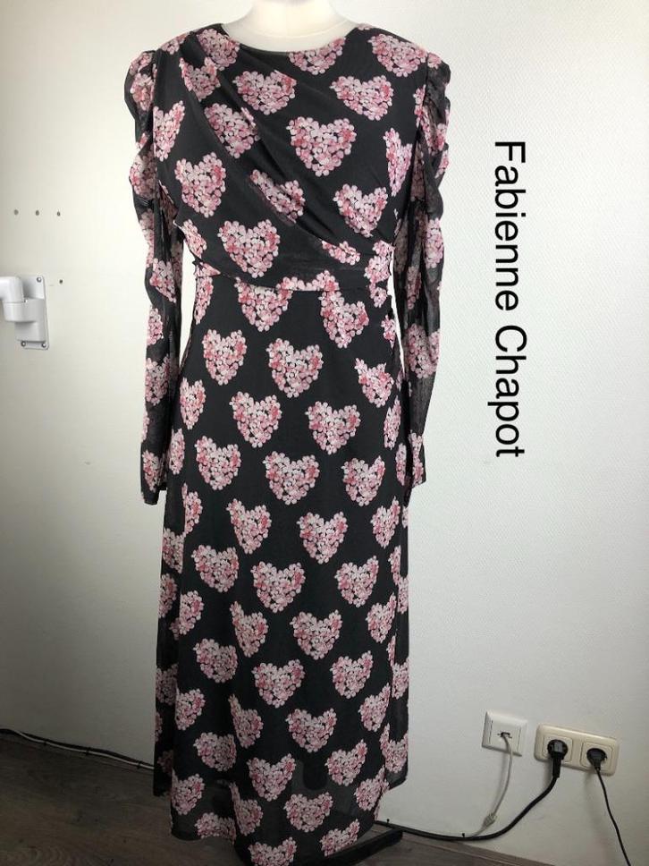 Fabienne Chapot Jurk  (mt: 42) 19,5/8893, Kleding | Dames, Jurken, Zo goed als nieuw, Maat 42/44 (L), Onder de knie, Ophalen of Verzenden