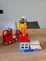 Lego duplo brandweerwagen, Kinderen en Baby's, Speelgoed | Duplo en Lego, Ophalen of Verzenden, Zo goed als nieuw, Duplo