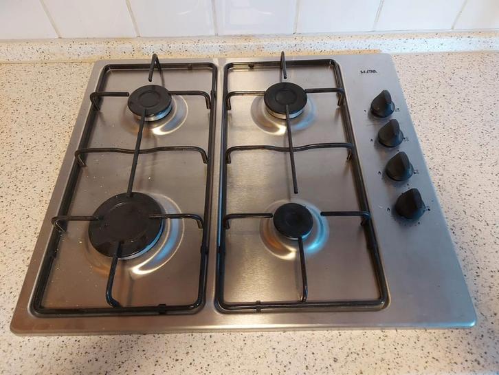 Etna 4-pits gaskookplaat - Perfecte combi!, Witgoed en Apparatuur, Kookplaten, Gebruikt, Inbouw, Gas, 4 kookzones, Ophalen