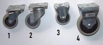 Zwenkwielen - Bok wielen Mix 4 Stuks beschikbaar voor biedingen