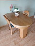 Eiken tafel met twee stoelen, Ophalen, Gebruikt, Eikenhout, Tot twee personen
