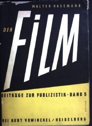 Walter Hagemann, der Film, Ophalen of Verzenden, Gelezen, Film- of Tv-bewerking