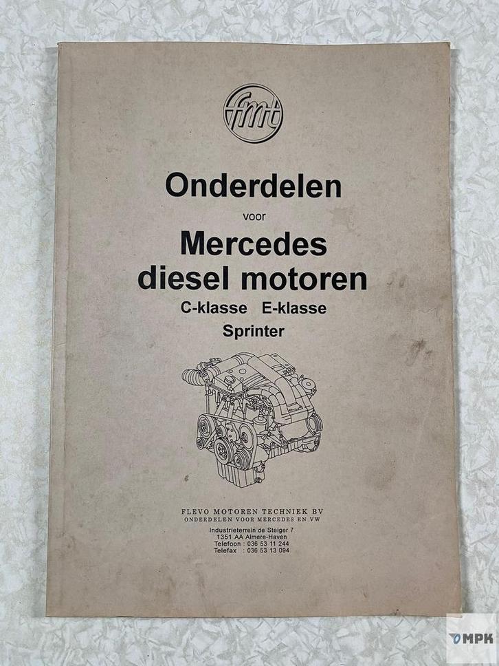 Mercedes Dieselmotor Onderdelenboek 1996 C / E / Sprinter NL, Auto diversen, Handleidingen en Instructieboekjes, Ophalen of Verzenden