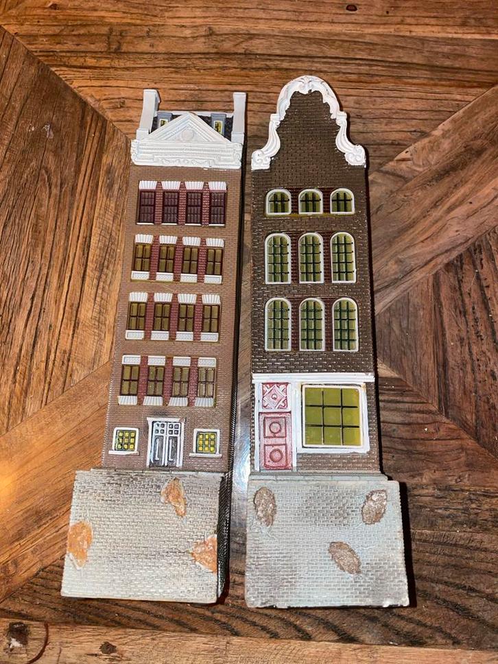 Twee grachtenpand typisch hollands. Nr 4 en 5, Diversen, Kerst, Zo goed als nieuw, Ophalen