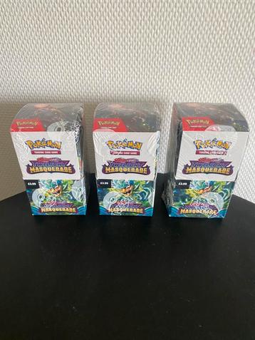 Pokemon Twilight Masquerade Halve Booster Box 3 stuks SEALED beschikbaar voor biedingen