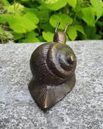 Slak / bronzen beeld / 16 cm lang, Nieuw, Info@huisentuindecoratiemarie.nl, Dierenbeeld, Huis en tuin decoratie Marie