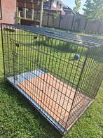 Hondenbench zwart 105 cm diep, 67 cm breed en 75 cm hoog., Ophalen, Gebruikt, 75 tot 110 cm, 65 tot 100 cm