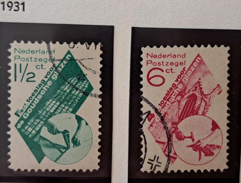 Nederland 1931 nvph 238/239 gest. (Davo), Ophalen of Verzenden, T/m 1940, Gestempeld