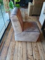 Leren 7 x eetkamerstoelen op wielen, Huis en Inrichting, Stoelen, Ophalen, Overige kleuren, Leer, Zo goed als nieuw