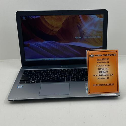 Asus X541UK laptop | Intel Core i3-7100U 2.4GHz 256GB SSD 4G, Computers en Software, Windows Laptops, Zo goed als nieuw, 14 inch