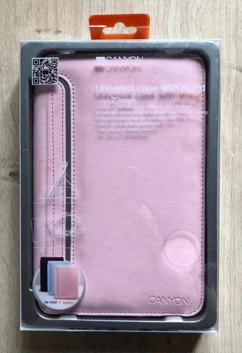 Canyon Tablet Case for 7-Inch light pink TCL0207, Computers en Software, Tablet-hoezen, Nieuw, Bescherming voor- en achterkant