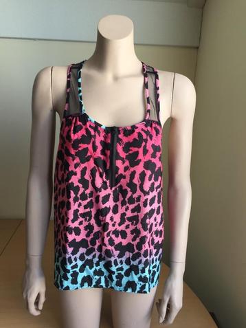 Nieuw: leuk shirt, blouse, top met ritsje, maat 38 beschikbaar voor biedingen