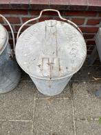 S’gravehage Zinken Vuilnisemmer, Prullenbak, Zink, Ophalen, Gebruikt, Minder dan 30 cm, Minder dan 60 cm