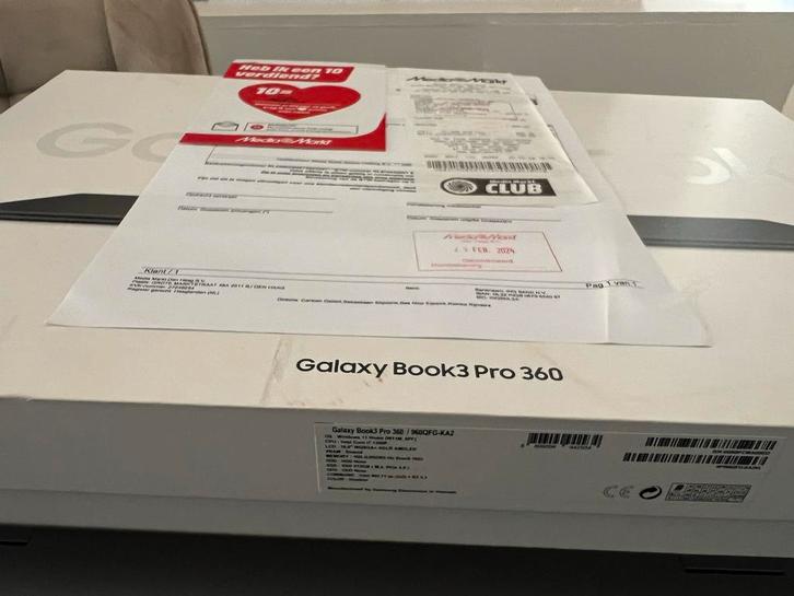 Samsung Galaxy Book3 Pro 360 - i7, 16GB, 512GB - Nieuwstaat!, Computers en Software, Windows Laptops, Zo goed als nieuw, 16 inch