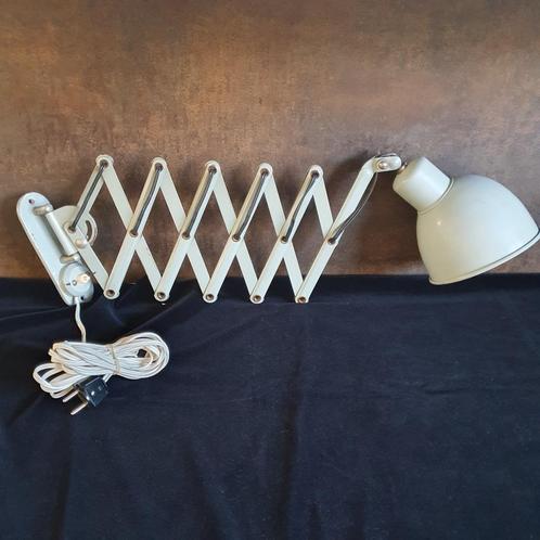 Schaarlamp - Industrieel - Wandlamp - Grijs - Metaal - 1950, Huis en Inrichting, Lampen | Wandlampen, Gebruikt, Metaal, Ophalen of Verzenden