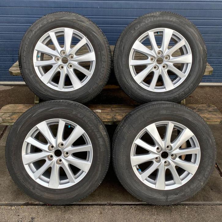 Mazda CX-5 Velgen set 225-65-17 5x114.3 - Set 10.07, Auto-onderdelen, Banden en Velgen, Banden en Velgen, Zomerbanden, 17 inch