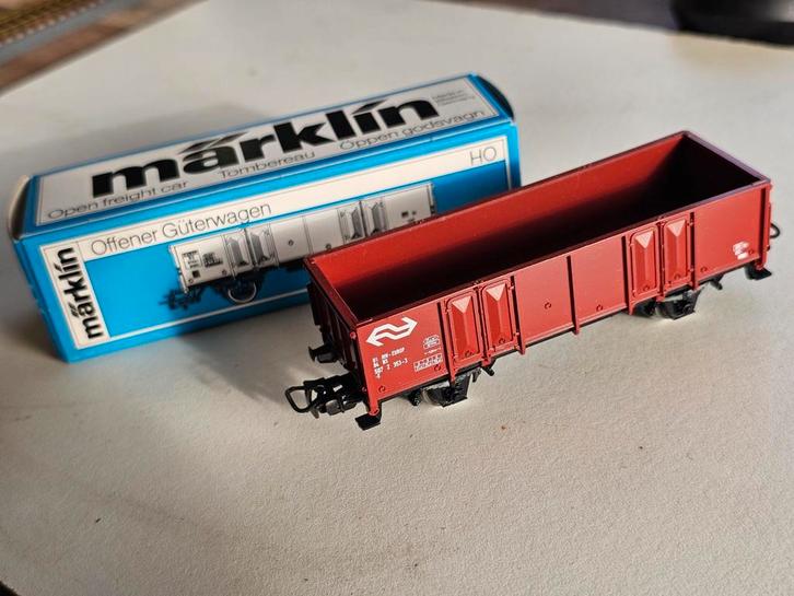 Modeltrein Ho marklin 4639 NS wagon in doosje, Hobby en Vrije tijd, Modeltreinen | H0, Zo goed als nieuw, Wagon, Wisselstroom