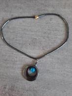 Zwarte hematite ketting met hanger, Ophalen of Verzenden, Zwart, Overige materialen, Met hanger