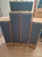 Eltax luidsprekers 5 stuks, Audio, Tv en Foto, Luidsprekers, Zo goed als nieuw, 120 watt of meer, Front, Rear of Stereo speakers