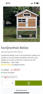 Konijnenhok 2 konijnen, Dieren en Toebehoren, Knaagdieren en Konijnen | Hokken en Kooien, Ophalen, 90 cm of meer, Konijn, Hok