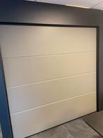 Showroom garagedeur taupe, elektrisch bediend, 120 cm of meer, Garagedeur, Ophalen of Verzenden, Zo goed als nieuw