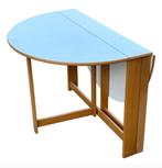 Vintage Ronde Scandinavische Opklapbare Eettafel Design, Huis en Inrichting, Gebruikt, Vintage, Vintage, Ophalen