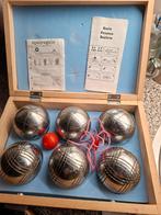Petanque set in houten kist, Ophalen of Verzenden, Gebruikt, Bal