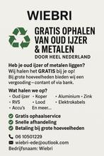 Oud ijzer en metalen gezocht te koop gevraagd, Doe-het-zelf en Verbouw, Metalen, Ophalen
