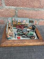 1:43 DIORAMA GARAGE FORD/ROLLS ROYCE O.I.D…., Hobby en Vrije tijd, Modelauto's | 1:43, Ophalen of Verzenden, Zo goed als nieuw