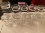 8 stuks voorraad potten, Ophalen, Zo goed als nieuw, Glas, Pot, Bus of Blik