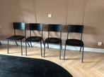 4 eetkamerstoelen Oscar Leen Bakker, Ophalen, Gebruikt, Zwart, Vier