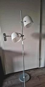 IKEA Vloerlamp Dubbel - Wit & Zilver, Ophalen, Gebruikt, Modern, Metaal