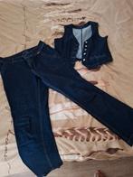 Mooie jeans set maat 40 broek gilet XL, Ophalen of Verzenden, Zo goed als nieuw