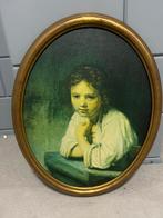 Meisje in Venster - Rembrandt van Rijn, met lijst, Ophalen