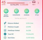 pokemon go account Lvl 45, Hobby en Vrije tijd, Ophalen of Verzenden, Nieuw