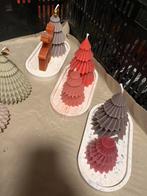 Kerst Kaarsen Set - Boom & Rendier, Huis en Inrichting, Woonaccessoires | Kandelaars en Kaarsen, Overige materialen, Bruin, Nieuw