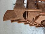 Leuke rotan stoelen, zes stuks, Ophalen, Gebruikt, Bruin, Vijf, Zes of meer stoelen