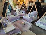 Tipi slaapfeestje te huur, diverse thema's - Purple, Ophalen, Zo goed als nieuw