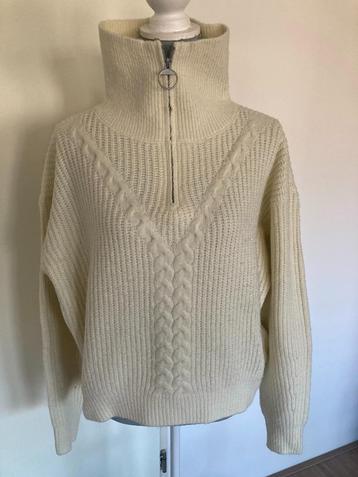 Crèmekleurige trui met rits - Human Nature beschikbaar voor biedingen