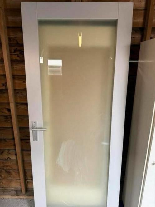 Woonkamer deur, Doe-het-zelf en Verbouw, Deuren en Horren, Gebruikt, Binnendeur, 200 tot 215 cm, 80 tot 100 cm, Ophalen