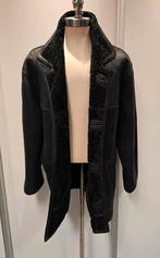 Zwarte parka lammy coat - heren maat XL - lamsleer lamsvacht, Ophalen of Verzenden, Zo goed als nieuw, Maat 56/58 (XL), Zwart