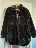Vero Moda zwart/bruin gevoerde bontjas bontvest jacket S M, Nieuw, Ophalen of Verzenden, Maat 36 (S), Zwart