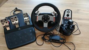 Logitech G27 Racing Wheel + Pedalen & H-shifter beschikbaar voor biedingen