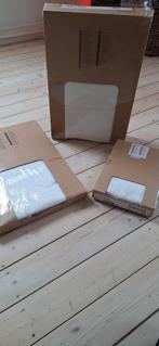 Nieuwe witte KIVIK bankhoezen + poefhoes, Huis en Inrichting, Banken | Bankstellen, Ophalen of Verzenden, Rechte bank, Stof, Driepersoons