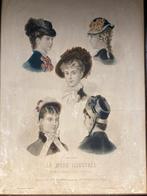 La Mode Illustrée 1879 - Anaïs Toudouze Modeprent, Antiek en Kunst, Ophalen of Verzenden