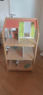 Kidkraft houten poppenhuis, Kinderen en Baby's, Speelgoed | Poppenhuizen, Ophalen, Zo goed als nieuw, Poppenhuis