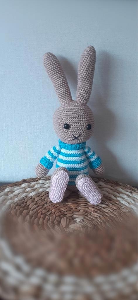 Handgemaakt gehaakt konijn nijntje., Kinderen en Baby's, Kraamcadeaus en Geboorteborden, Nieuw, Kraamcadeau, Ophalen of Verzenden